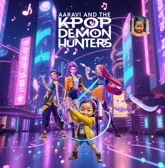 Aaravi and the K-Pop Demon Hunters